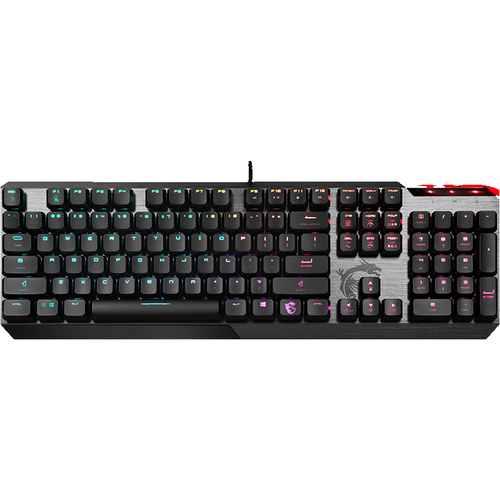 Клавиатура MSI VIGOR GK50 LOW PROFILE RU механическая черный USB Multimedia for gamer LED