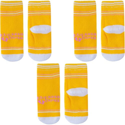 Носки Смоленская Чулочная Фабрика, 3 пары, размер 12-14, желтый