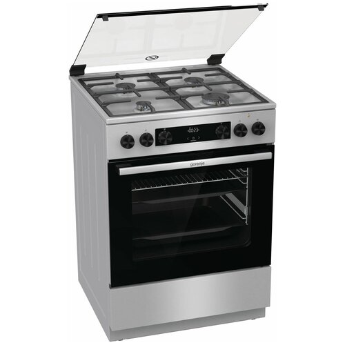 Комбинированная плита (60 см) Gorenje GKS6C70XF комбинированная плита gorenje gk6a20wf белый