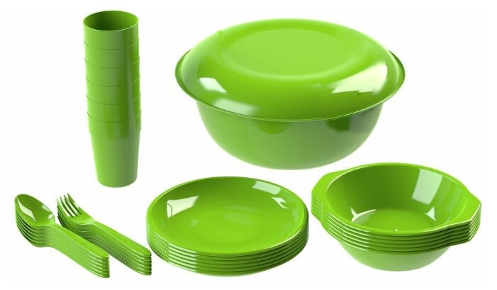 Набор посуды для пикника из 32 предметов на 6 персон АП184 - фотография № 10