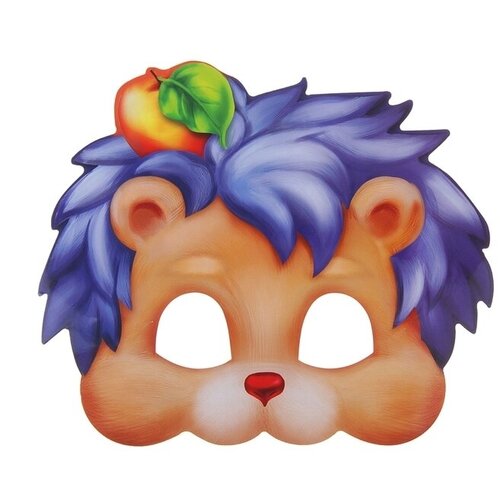 фото Маска карнавальная "ёжик" (цв: разноцветный ) артэ