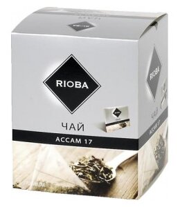 Чай черный RIOBA Ассам 17, в пирамидках, 2 г × 20 шт. - фотография № 1