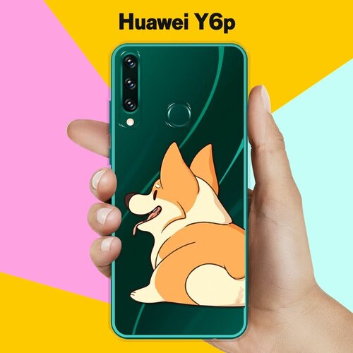 силиконовый чехол корги с шарфом на huawei y6p Силиконовый чехол Корги на Huawei Y6p