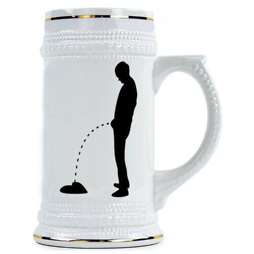 фото Пивная кружка писающий мужчина drabs