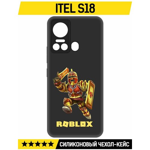 Чехол-накладка Krutoff Soft Case Roblox-Рэдклифф для ITEL S18 черный чехол накладка krutoff soft case roblox рэдклифф для itel a60 черный