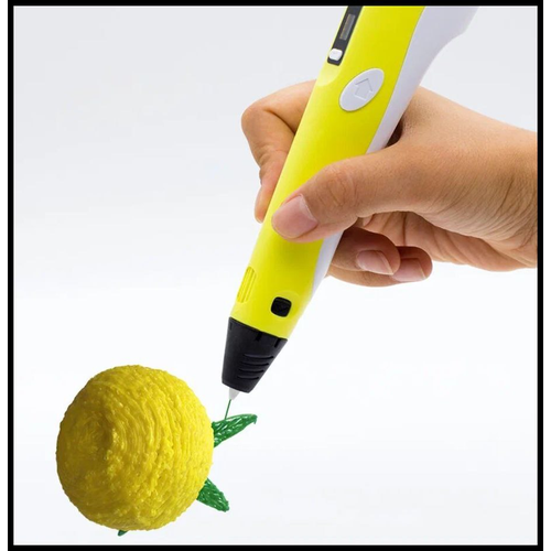 3D-ручка 3DPEN-2 с набором пластика / Набор для 3D Моделирования / желтый