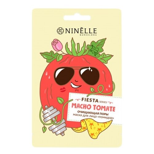 фото Ninelle fiesta macho tomato очищающая поры маска помидор, 20 г
