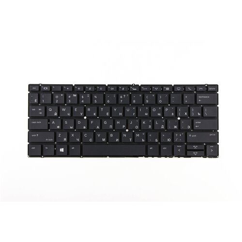 Клавиатура для ноутбука HP EliteBook x360 830 G5 черная с подсветкой