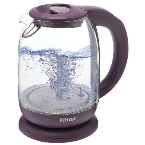 Kitfort Чайник электрический Kitfort KT-640-5 стекло 17 л 2200 Вт подсветка фиолетовый 457700₽