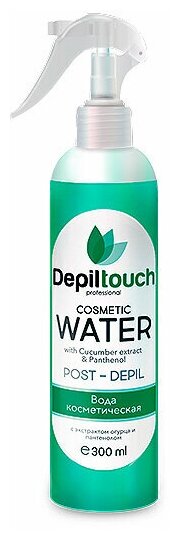 DEPILTOUCH PROFESSIONAL Вода косметическая с экстрактом огурца, 300 мл