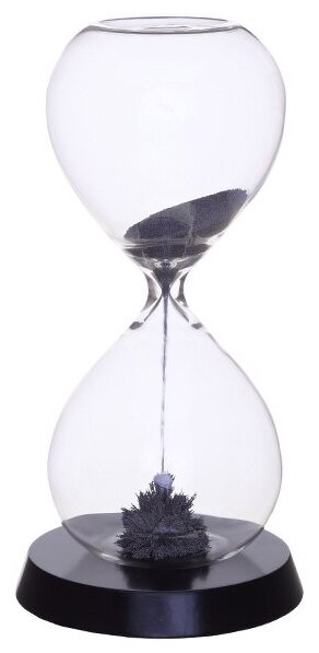 Часы песочные (30 сек) с магнитным песком, L5 W5 H15 см