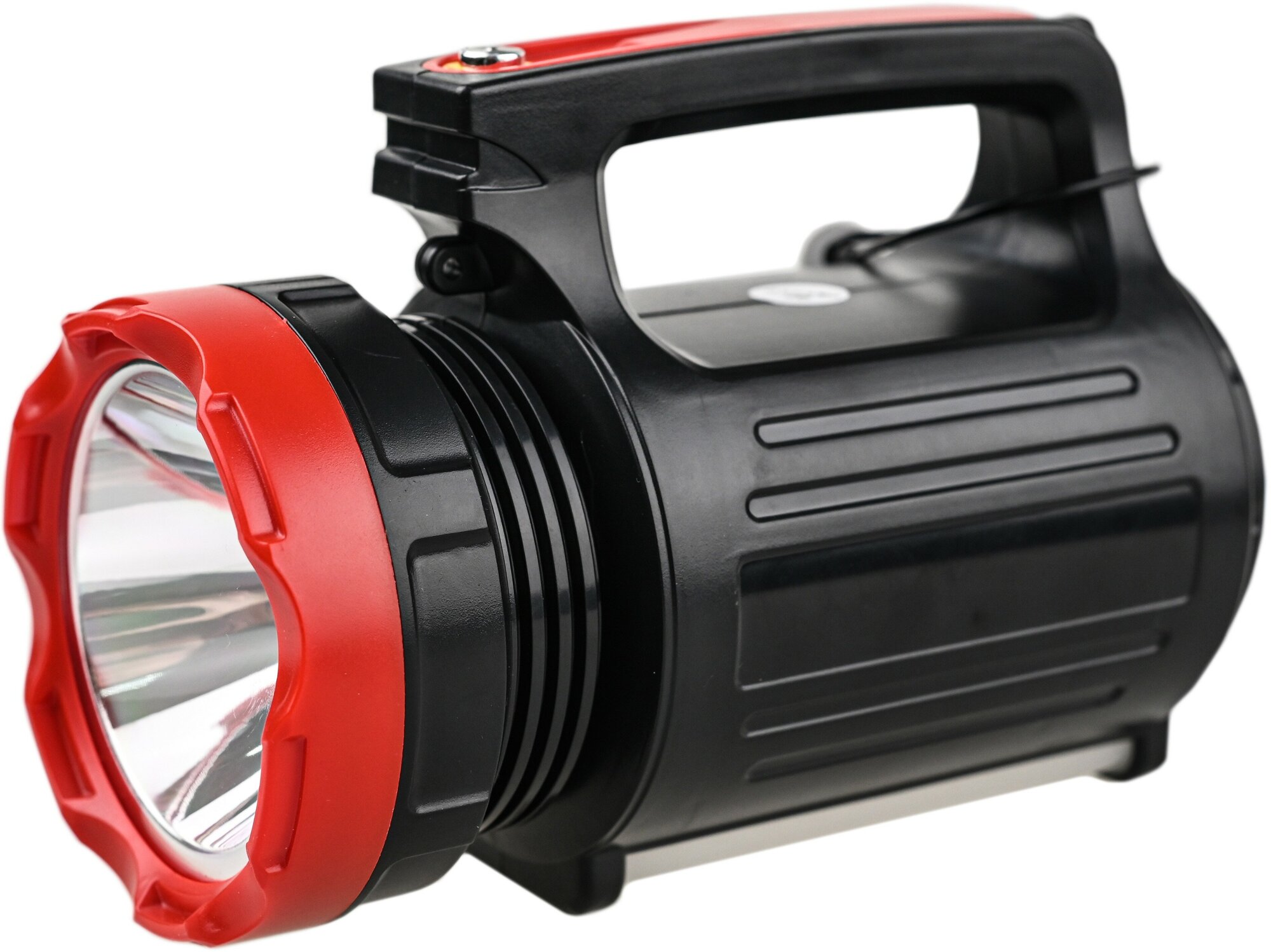 Дальнобойный аккумуляторный фонарь с доп рассеянным светом и powerbank Focusray 1232