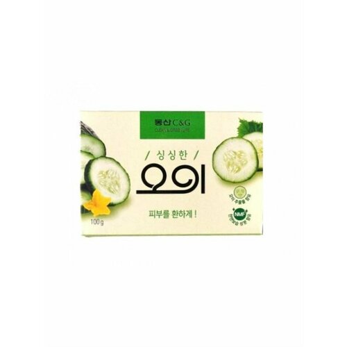 CLIO Мыло туалетное огуречное New Cucumber soap 100g clio мыло туалетное apricot soap 100g