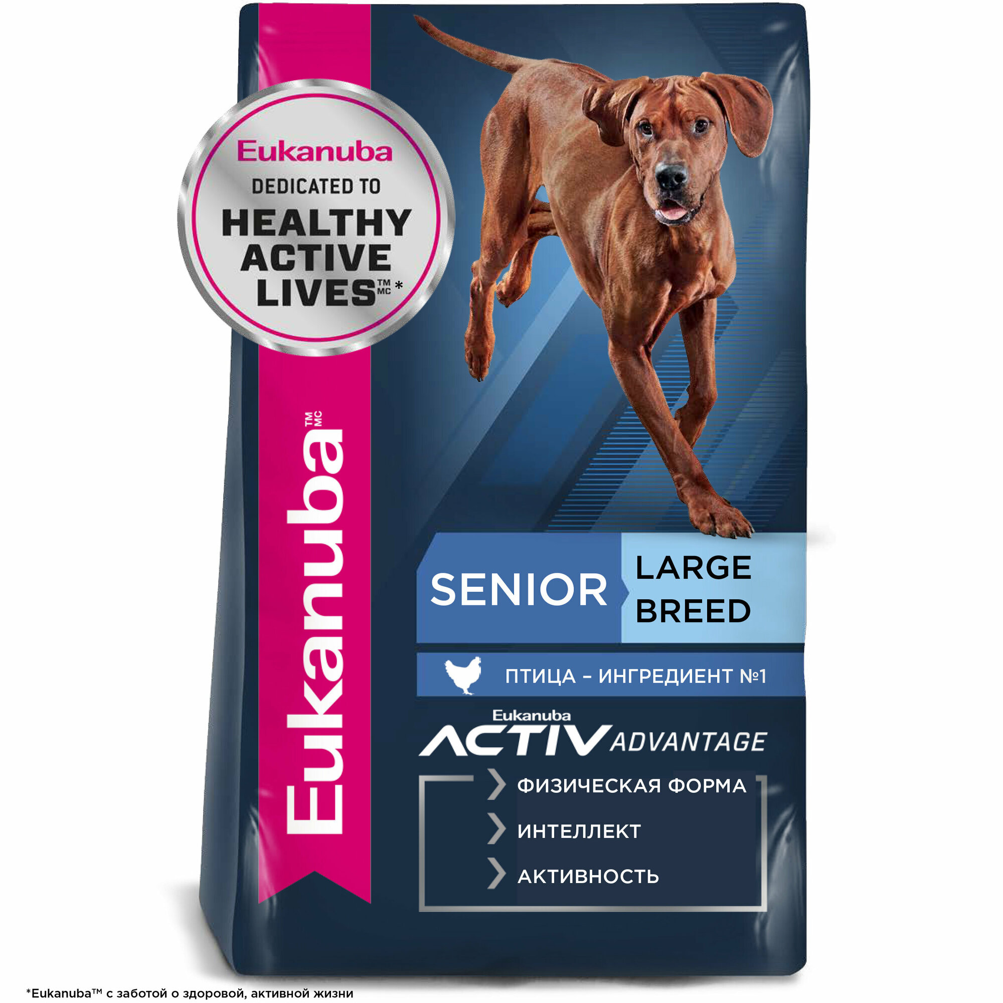 Корм для пожилых собак крупных и очень крупных пород Eukanuba Senior Large Breed 7+ years сухой, 3 кг