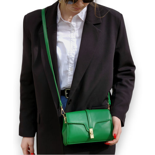 фото Сумка кросс-боди baggreen2004 повседневная, внутренний карман, зеленый evangelina may