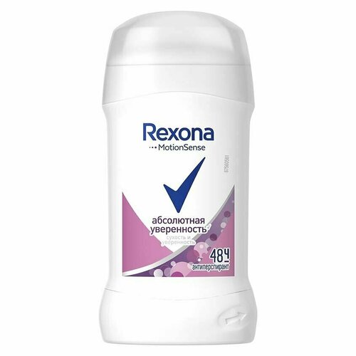 Део-стик жен. REXONA абсолютная уверенность (антиперспирант) 40 мл rexona антиперспирант motionsense абсолютная уверенность стик флакон 40 мл 79 г