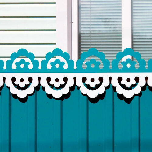 Узор из металла Ромашка для заборов оконных наличников и фасадов белый 5 шт 2950₽