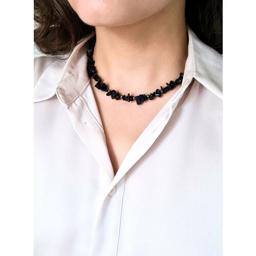 Чокер ENJOY Украшения из камней, агат, авантюрин, длина 45 см, темно-синий