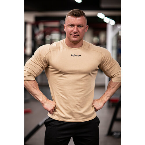 фото Футболка inferno style, размер 2xl, бежевый