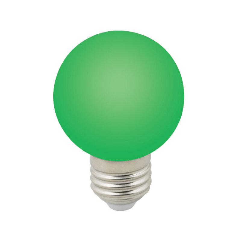 Лампа светодиодная Volpe E27 3W зеленая LED-G60-3W/Green/E27/FR/С UL-00006958 - фотография № 2
