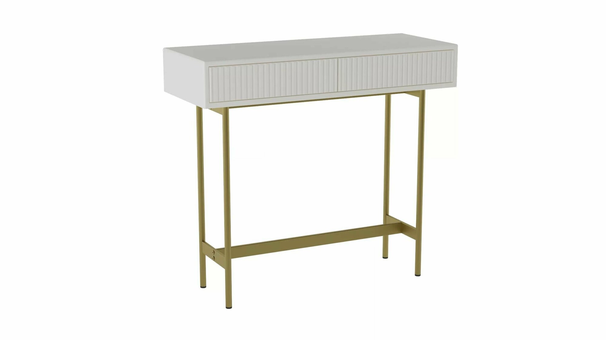 фото Консоль Калифорния Брум Белый/Золото