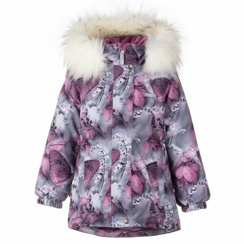 фото Куртка kerry, размер 116, серый, бордовый