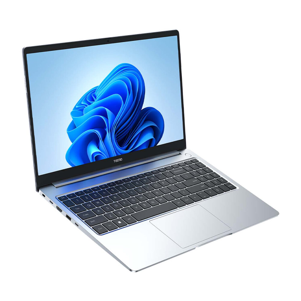 Ноутбук Tecno MEGABOOK T1 15.6' (AMD R7-5800U, RAM 16 ГБ, SSD 512 ГБ, без ОС), серебро