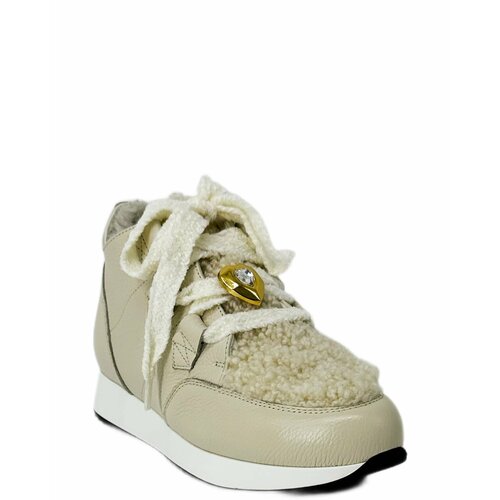 Кеды Marzetti, зимние, натуральная кожа, размер 37, бежевый