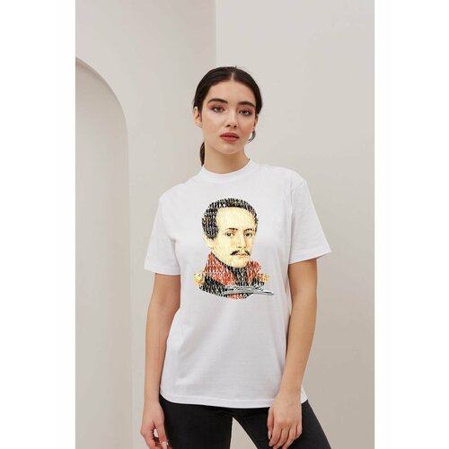 Футболка размер XXL, черный, белый, синий