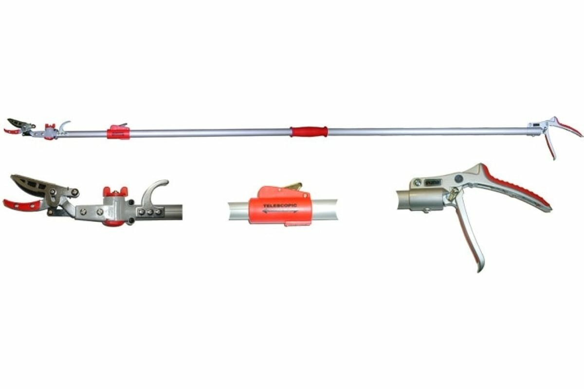 фото Сучкорез садовый высотный телескопический, поворотный / 1900-3090 мм.