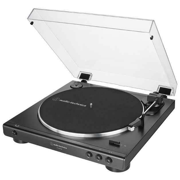 Виниловый проигрыватель Audio-Technica AT-LP60XUSB, серебристый