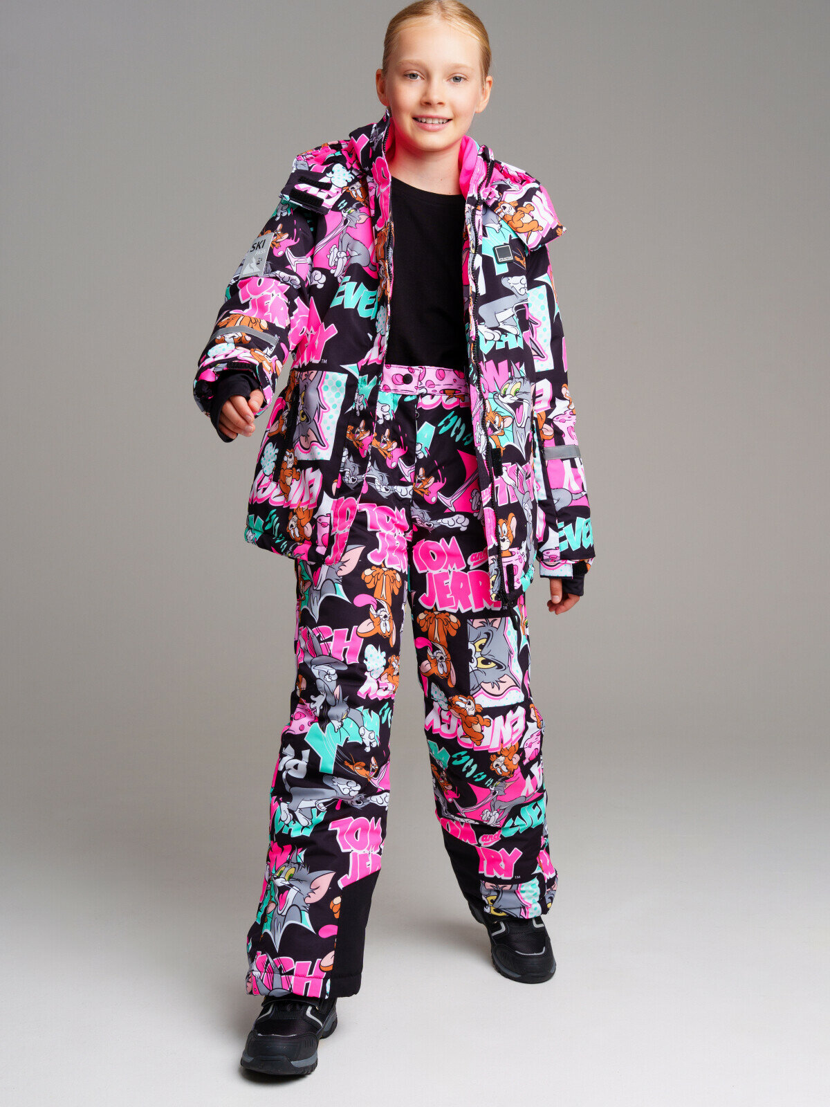 Комплект верхней одежды playToday размер 146  чёрный