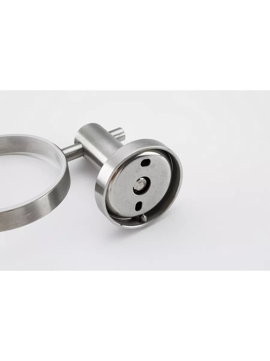 Ершик для унитаза Frap F30110, подвесной, стекло, латунь, сатин — фото 1