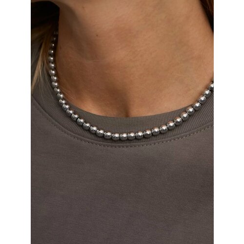 Чокер, длина 40 см, серый