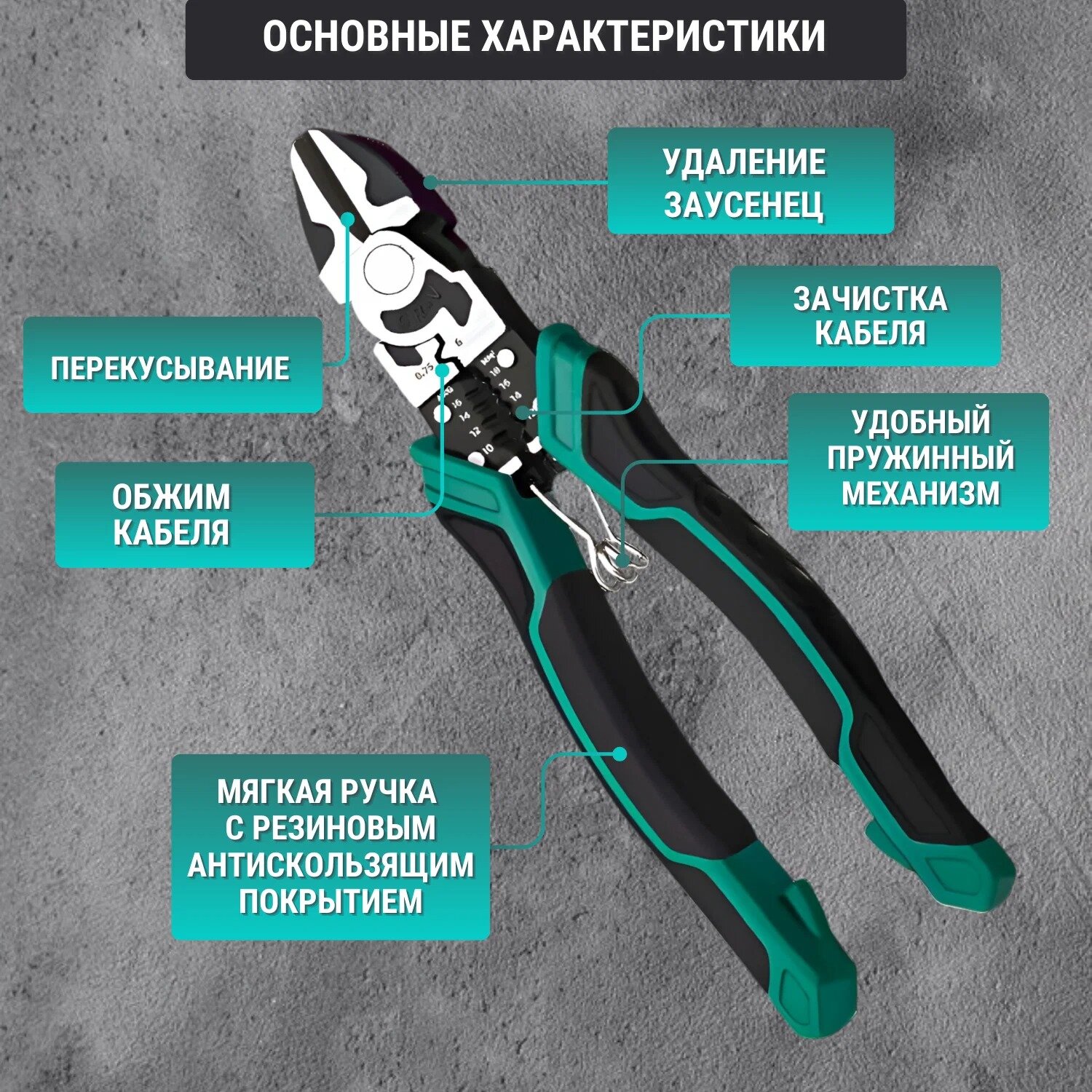Клещи И Бокорезы Многофункциональные бокорезы строительные 6В1