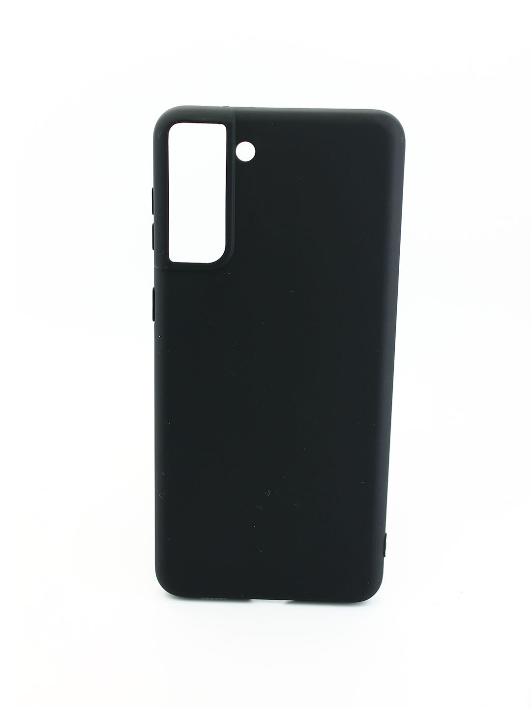 Чехол силиконовый матовый для Samsung Galaxy S21 Plus, черный