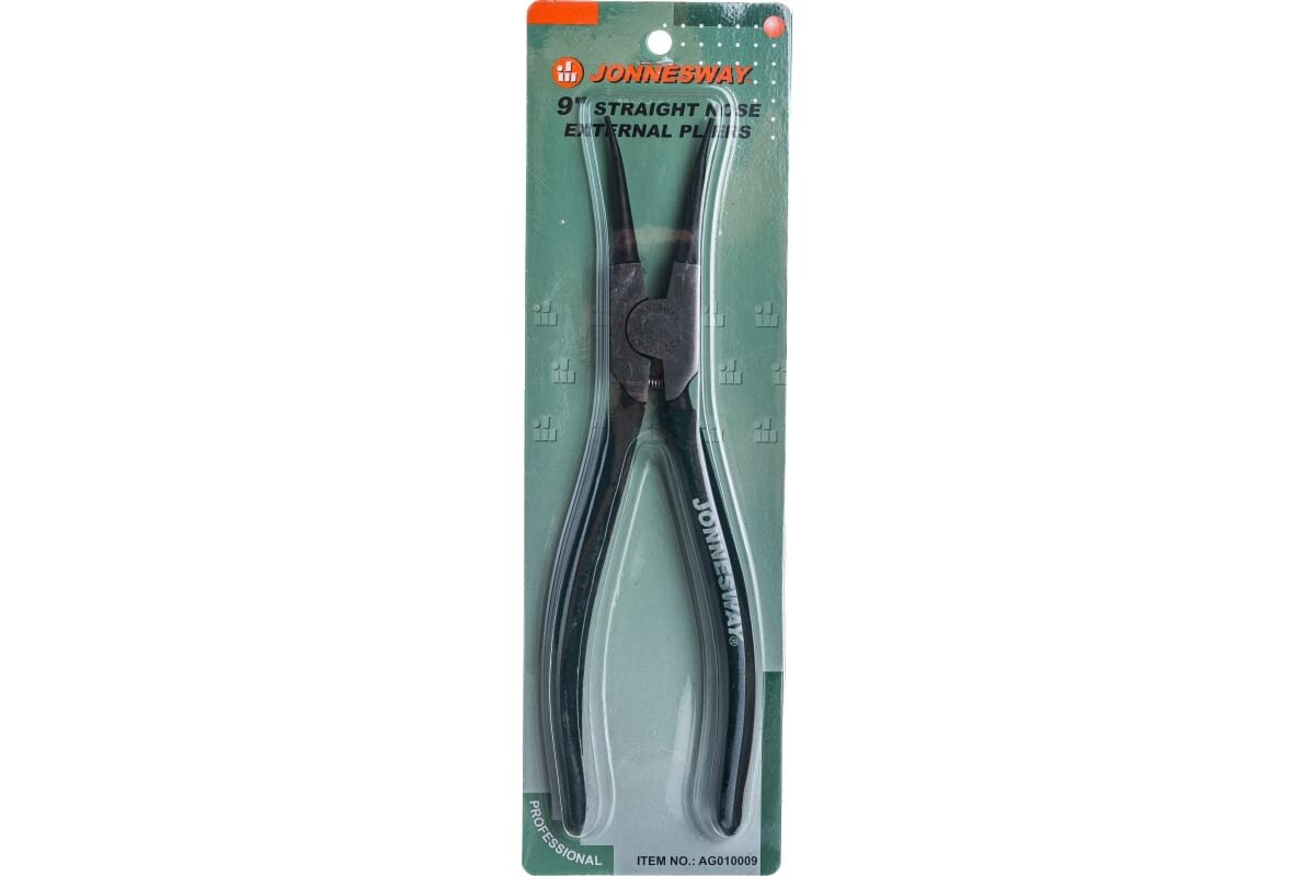 Щипцы для стопорных колец прямые разжим 9" Jonnesway AG010009