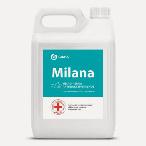 Изображение товара Жидкое мыло Grass Milana, для пенных дозаторов, антибактериальное, 5 л