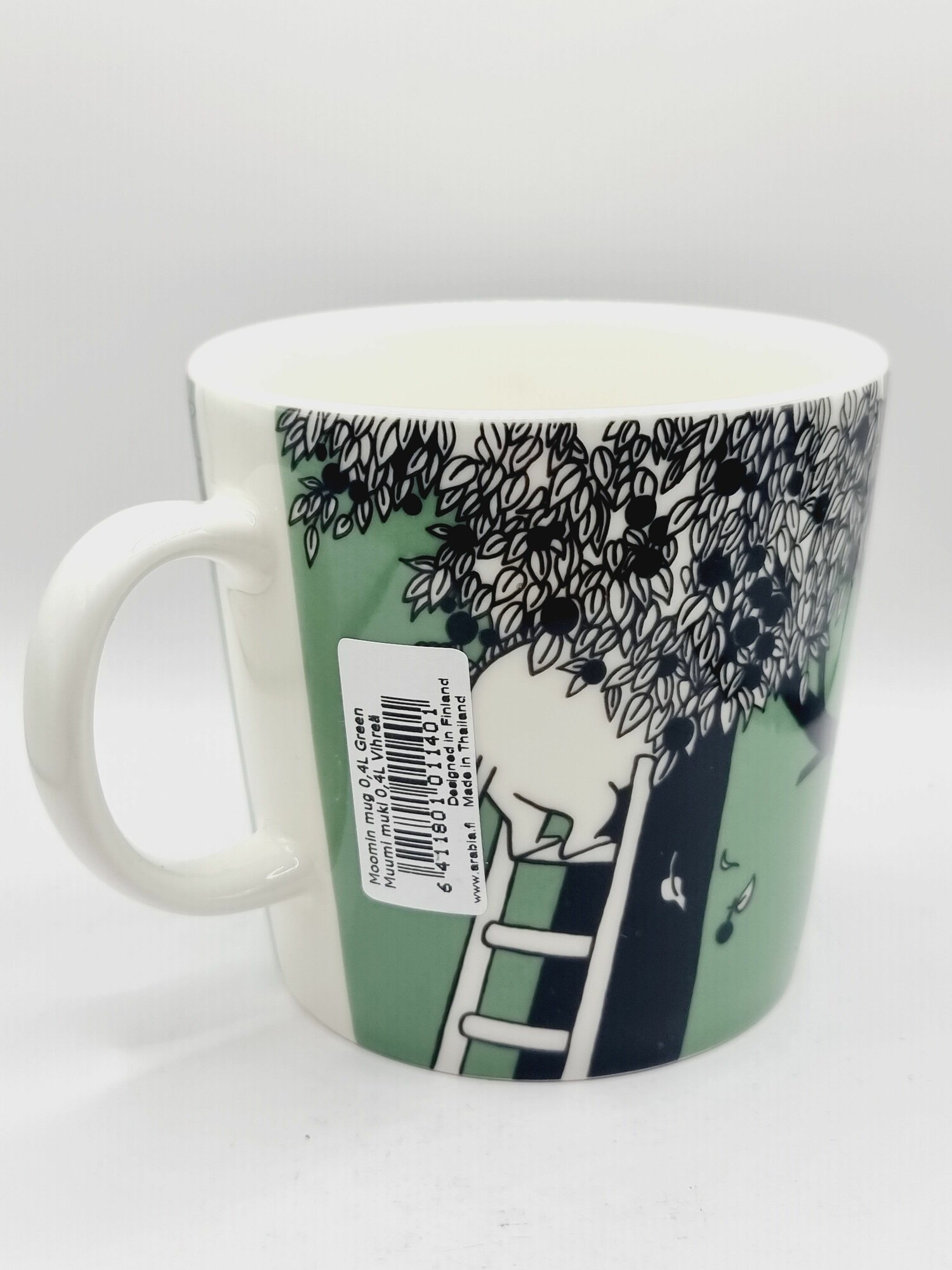 Moomin Кружка Arabia Mug Green большая зеленая 400 мл (Из Финляндии)
