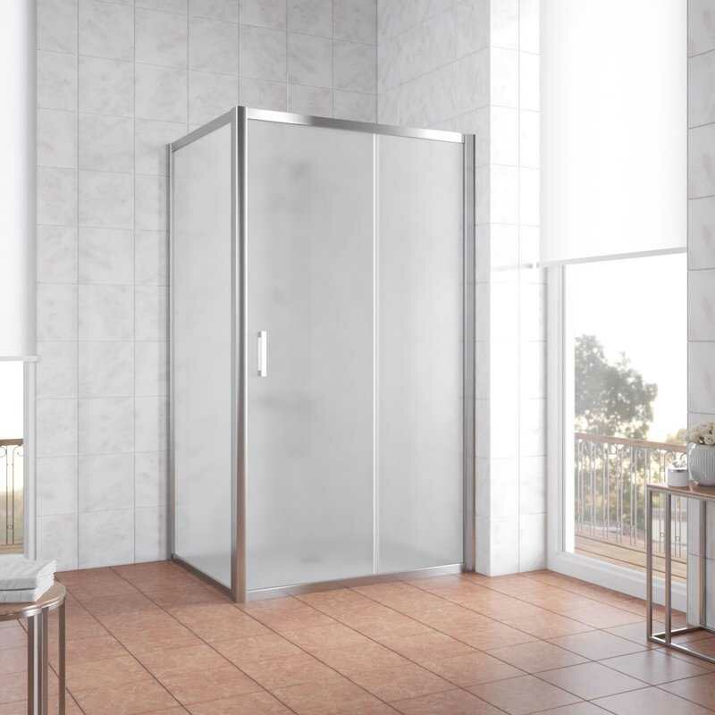Душевой уголок Vegas Glass стекло сатин, 100x80 - фото №2
