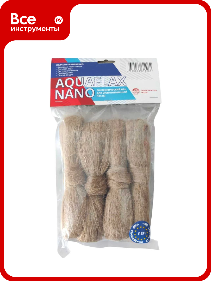 Aquaflax nano СантехМастер 04126 лён евро пакет 200 гр 4630009041269