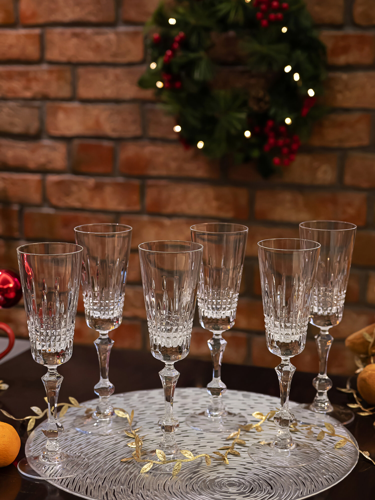 Хрустальные бокалы для коктейлей 200 мл, набор 6 шт, Неман 1000/206, 9407/200гр