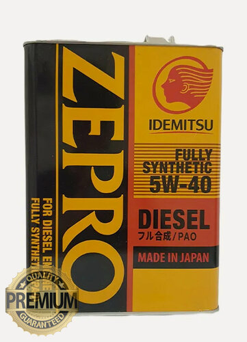 Изображение товара Масло моторное синтетическое IDEMITSU Zepro Diesel 5W-40, 2863-004, 4л