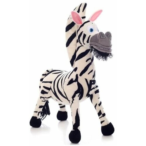 Мягкая плюшевая игрушка зебра Марти 30 см мягкая плюшевая игрушка зебра марти 30 см по мотивам мультфильма мадагаскар