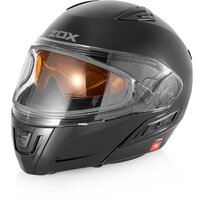Шлем снегоходный ZOX Condor, двойное стекло, глянец, черный, размер XL