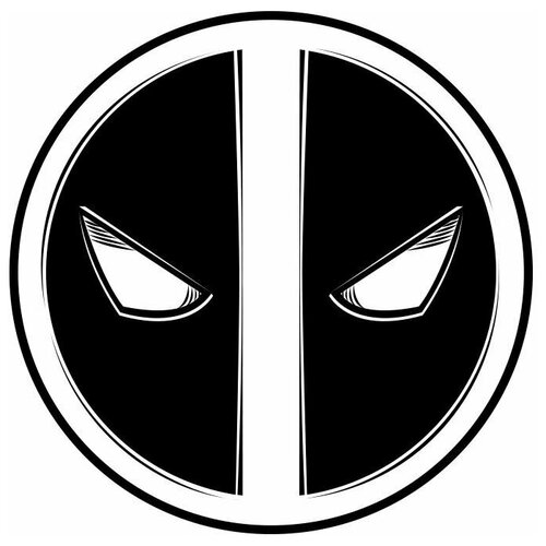 Металлическая пластина для магнитного держателя телефона Deadpool Logo 40x40 mm Black металлическая пластина для магнитного держателя телефона circle 40x40 mm black