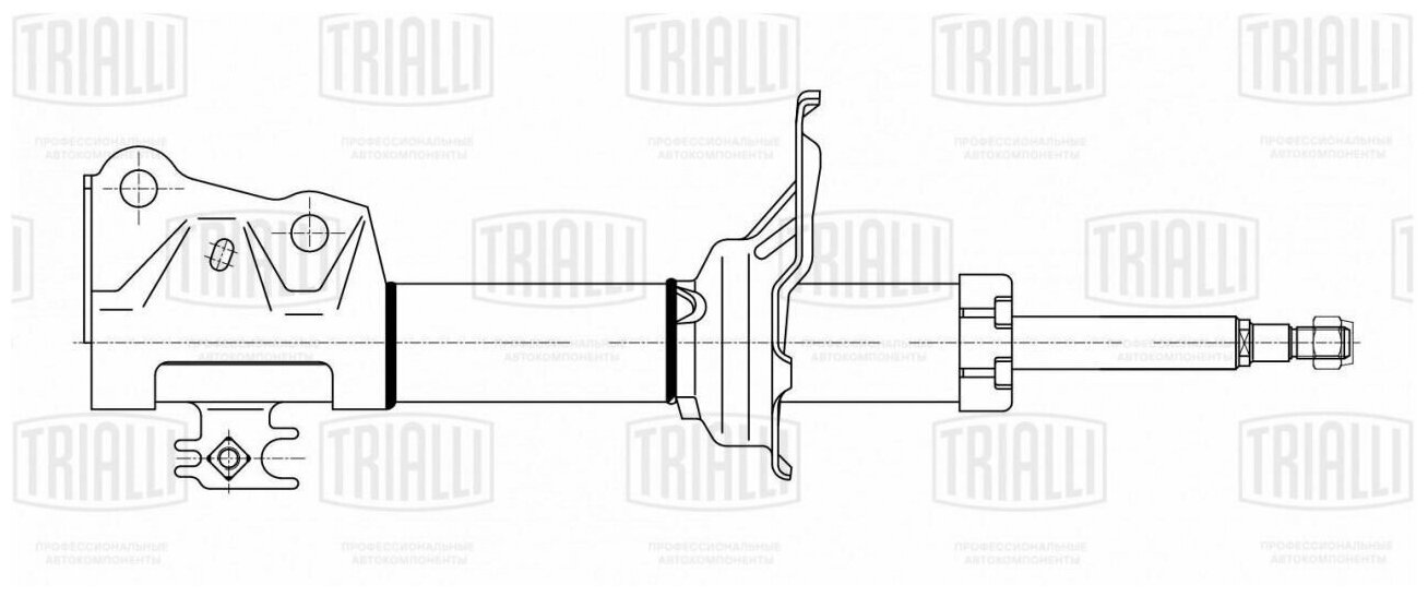 Амортизатор передний левый/правый газовый TRIALLI AG19074 для Toyota Yaris/Vitz, Geely MK