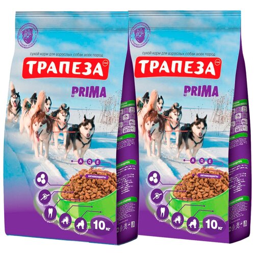 Трапеза прима для активных взрослых собак всех пород (10 + 10 кг) трапеза breed active для активных взрослых собак всех пород 20 кг