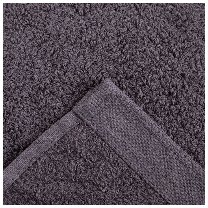 Полотенце махровое Этель Терри 70x140 см, серый Этель 4807935 . - фотография № 3