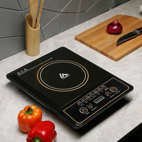 Плитка электрическая LuazON LIP-001 индукционная 1 конфорка 2100 Вт чёрная 367700₽